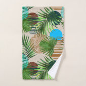 Paradise Plants Hawaiian Pattern  バスタオルセット (ハンドタオル)