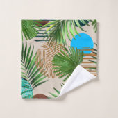 Paradise Plants Hawaiian Pattern  バスタオルセット (ウォッシュタオル)