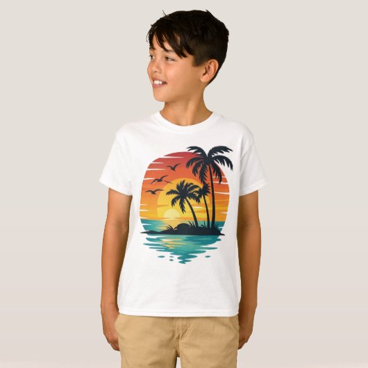 Paradise Sunset Tシャツ (正面フル)