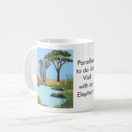 Paradise to do list: Elephant コーヒーマグカップ