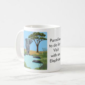 Paradise to do list: Elephant コーヒーマグカップ