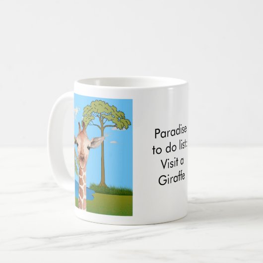 Paradise to do list: Giraffe コーヒーマグカップ (正面左)