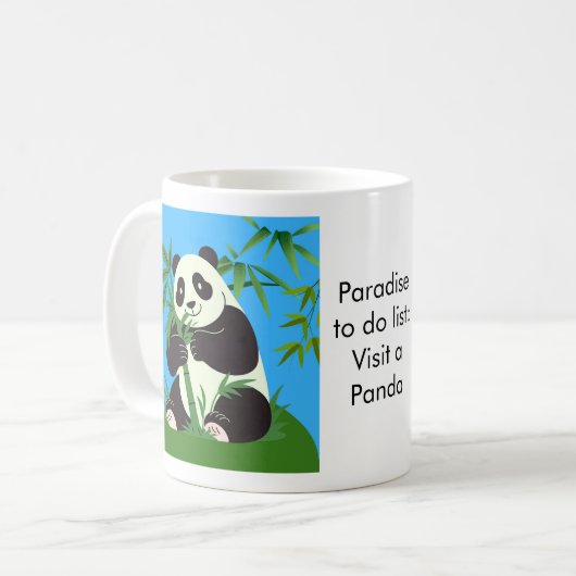 Paradise to do list: Panda コーヒーマグカップ (正面左)