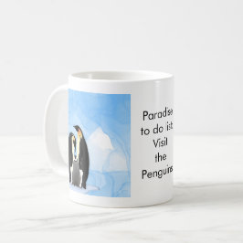 Paradise to do list: Penguins コーヒーマグカップ