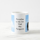 Paradise to do list: Penguins コーヒーマグカップ (中央)