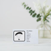 Paragliderロゴのカスタマイズ可能なテンプレート 名刺 (スタンド正面)