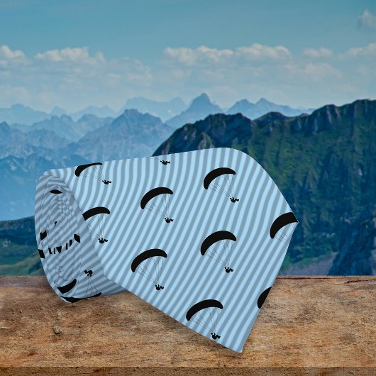 Paraglider - Up in the Blue Subtly Striped ネクタイ