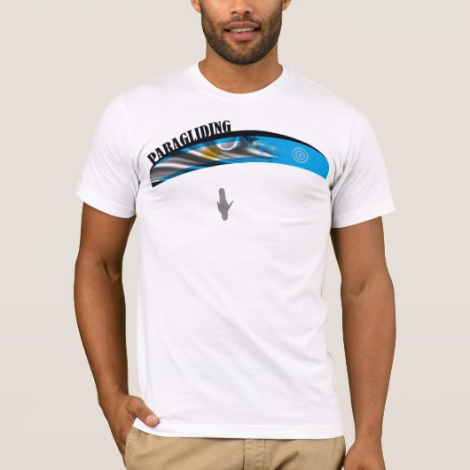 PARAGLIDING ARGENTINA pontocentral Tシャツ (正面)