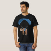 Paragliding Flying Sloth Skydiving Paraglider  Tシャツ (正面フル)