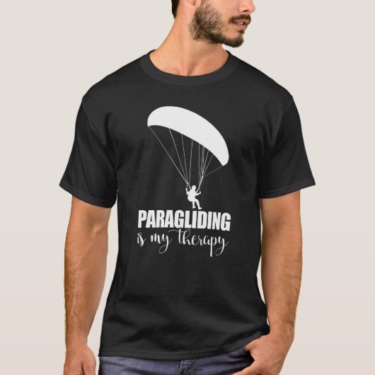 Paragliding Is My Therapy  Women Paraglider Advent Tシャツ (正面)