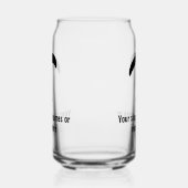 Paragliding Motif完全にカスタマイズ可能な文字 ガラス缶 (左)