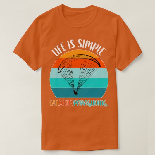 Paragliding Paraglider Paraglider Paraglider 29 Tシャツ (デザイン正面)