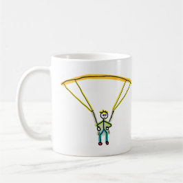 Paragliding Stickman コーヒーマグカップ