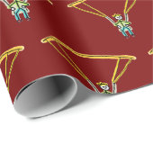 Paragliding Stickman ラッピングペーパー (ロールコーナー)