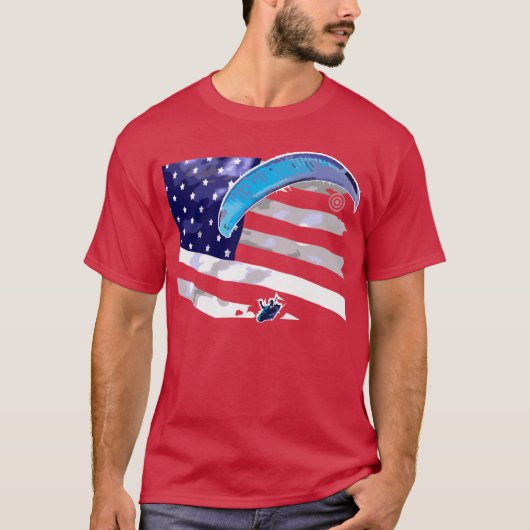 PARAGLIDING U.S.A pontocentral Tシャツ (正面)