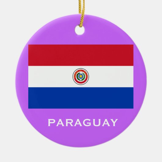 PARAGUAY*のカスタムなクリスマスのオーナメント セラミックオーナメント (正面)