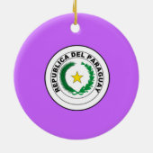 PARAGUAY*のカスタムなクリスマスのオーナメント セラミックオーナメント (裏面)