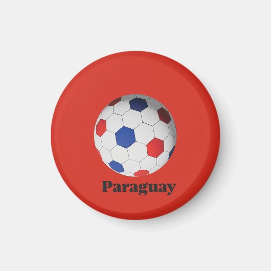 Paraguay Soccer マグネット (正面)