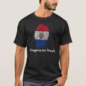Paraguayanのtouchの指紋の旗 Tシャツ (正面)