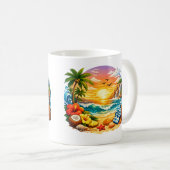 Paraíso en el Atardecer コーヒーマグカップ (正面右)