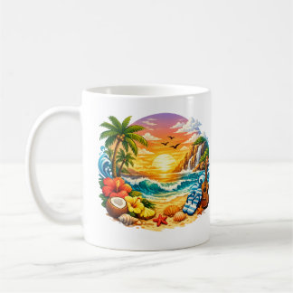 Paraíso en el Atardecer コーヒーマグカップ