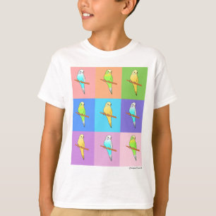 Parakeetレインボー長方形 Tシャツ