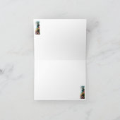 Parakeet and Cherry Blossoms Thank You Card サンキューカード (内部)