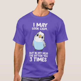 Parakeet Bird in My Head Ive Bitten You 3imes Budg Tシャツ
