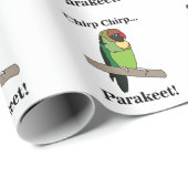 Parakeet Bird Lovers ラッピングペーパー (ロールコーナー)