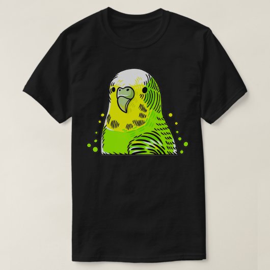 Parakeet Budgie Birds  Tシャツ (デザイン正面)