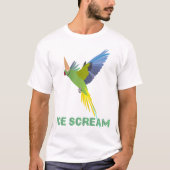 Parakeet "Ice scream" Tシャツ (正面)