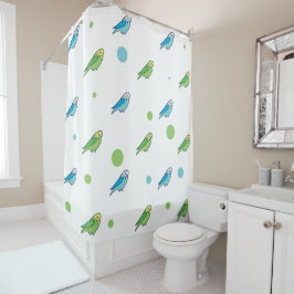 Parakeet Shower Curtain シャワーカーテン