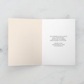 Parakeet Sympathy with Tulips Pet Loss カード (内部)