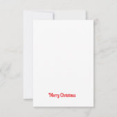 ParaketとChristmas Bowクリスマスカード サンキューカード (裏面)