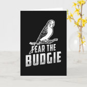 Paraket恋人の恐怖ザブジーブデガリガールブデギー カード (黄色い花)