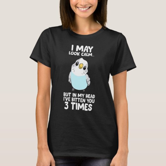Paraket Bird In My Head I'Ve Bitten You B Tシャツ (正面)