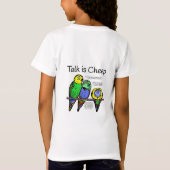 Paraket Talk is Cheep Sweet Tea Tシャツ (裏面)
