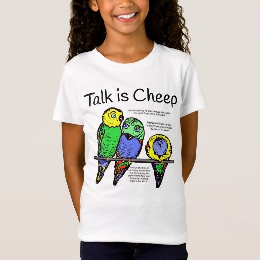 Paraket Talk is Cheep Sweet Tea Tシャツ (正面)