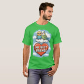 Paraketes私の友最高の人ハート雲デザインギフト Tシャツ (正面フル)