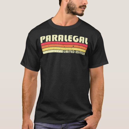 Paralegal役職の職業誕生日作業者Ide Tシャツ (正面)