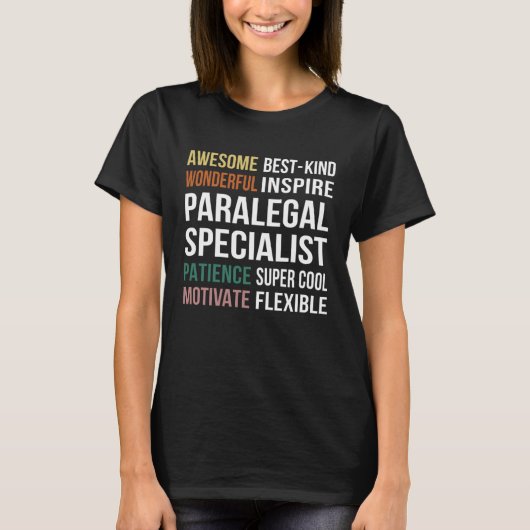 Paralegal Specialist  Appreciation Tシャツ (正面)