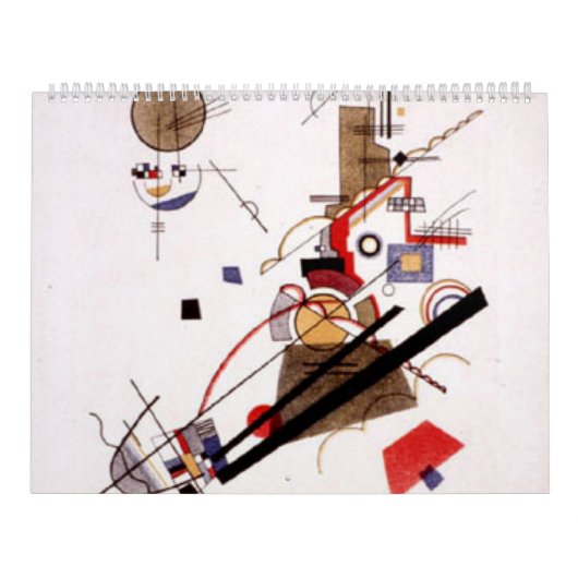 Parallel Diagonals Wassily Kandinsky カレンダー (カバー)