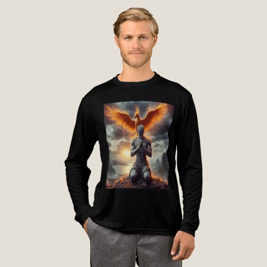 Parallel Realms Mens Pheonix tシャツ (正面全体)