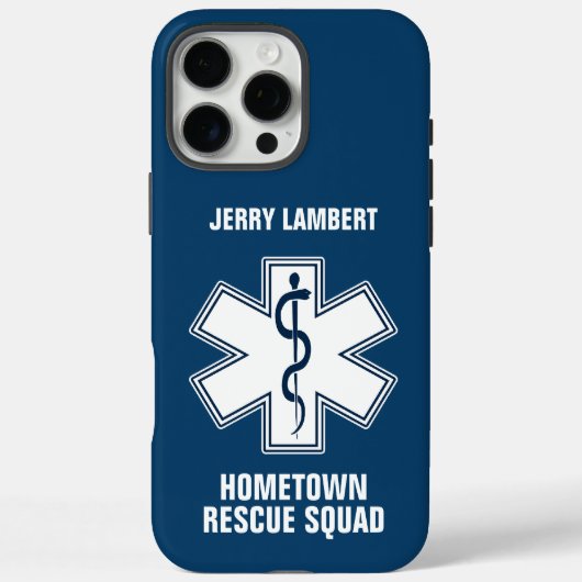 Paramedic EMT EMS Name Template Case-Mate iPhoneケース (裏面)