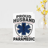 Paramedic Husband Proud Husband Of An Paramedic カード (黄色い花)