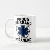 Paramedic Husband Proud Husband Of An Paramedic  コーヒーマグカップ (左)