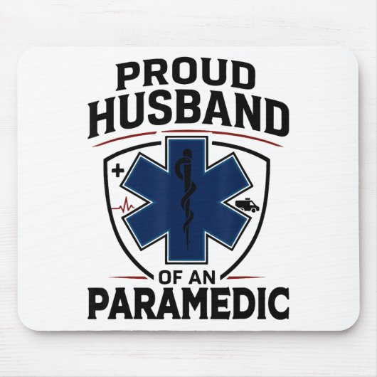 Paramedic Husband Proud Husband Of An Paramedic  マウスパッド (正面)