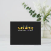 Paramedic School Graduation Gift For Paramedic Bus ポストカード (スタンド正面)