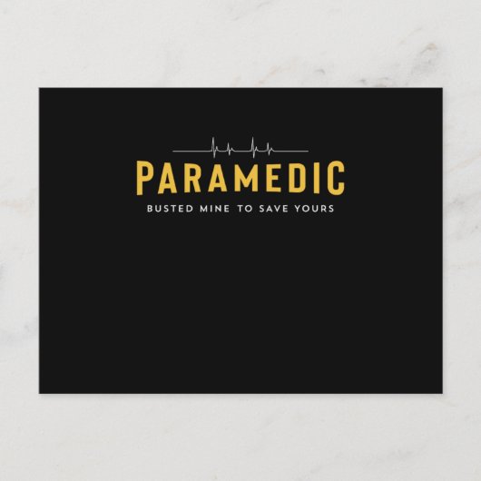 Paramedic School Graduation Gift For Paramedic Bus ポストカード (正面)