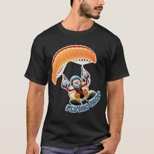 Paramotorの飛んでいるで高いワイシャツ Tシャツ